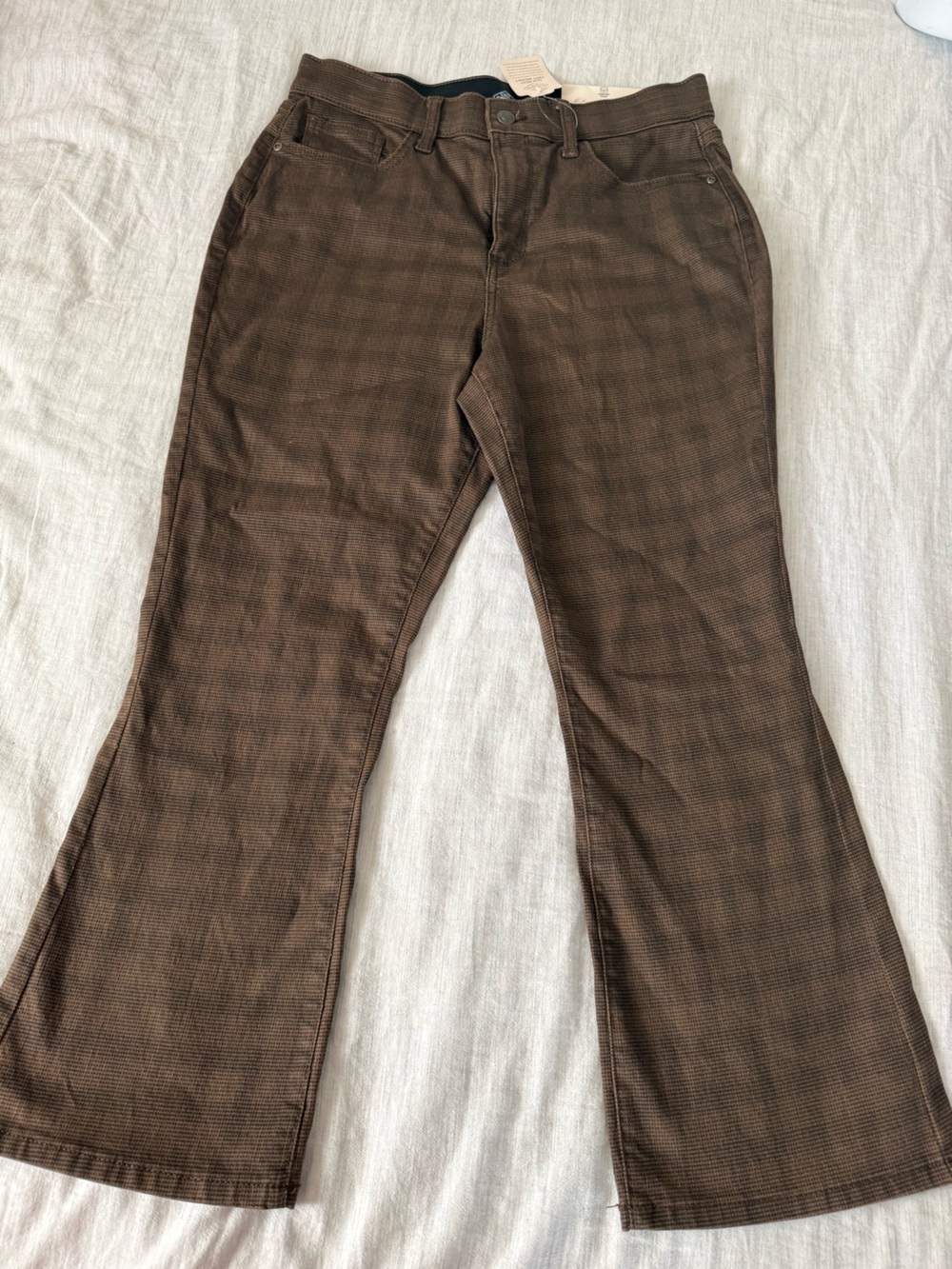 St. John's Bay Brown Textured Ribbed Pants